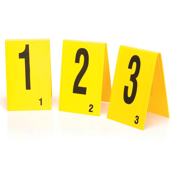 Yellow Number Stands