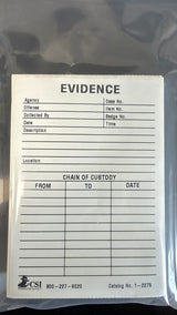 Self-Adhesive Evidence Labels