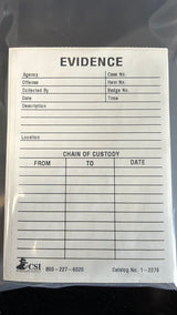 Self-Adhesive Evidence Labels