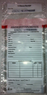 5 Mil Tamper Evident Clear Evidence Bags with Write-on Surface