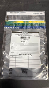 Tamper Evident Clear Evidence Bags with Write-on Surface
