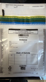 Tamper Evident Clear Evidence Bags with Write-on Surface