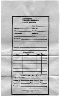 Kraft Evidence Bags