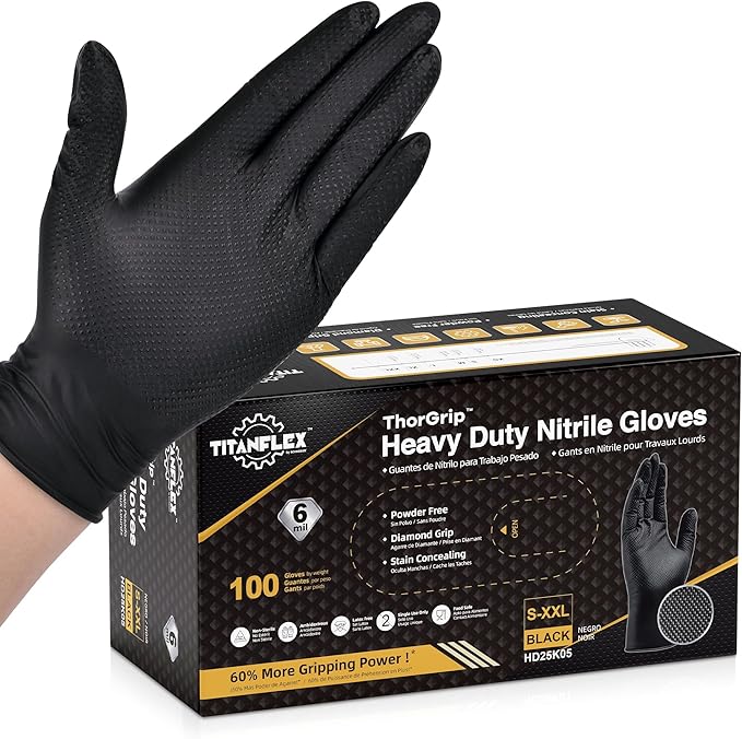 Nitrile Powder Free Industrial / Forensic Gloves