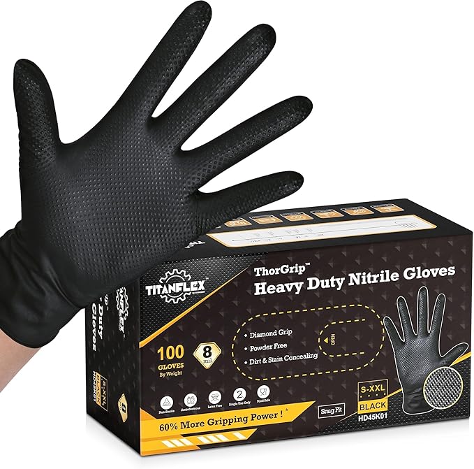 Nitrile Powder Free Industrial / Forensic Gloves
